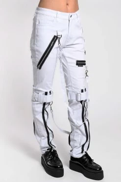 Tripp Asylum White Bondage Pants 11 Tripp Asylum White Bondage Pants -Alchemy Store IS267W WHT S