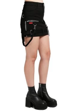 Tripp Black Bondage Skirt -Alchemy Store IS4870 BLK S