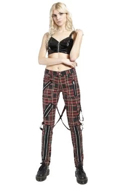 Tripp Mens Bondage Punk Pants [Black Plaid] -Alchemy Store IS674WP BLKPLD FL 1000x cf763251 5d50 4143 b9af 1e8bf5a7ac3b