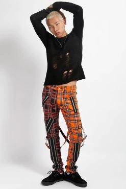 Tripp NYC Madness Pants [Black/Orange Plaid] -Alchemy Store IS675MP BLACKORANGEPLD FULL 1000