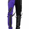 Tripp NYC Split Leg Bondage Pants [Black/Purple]
