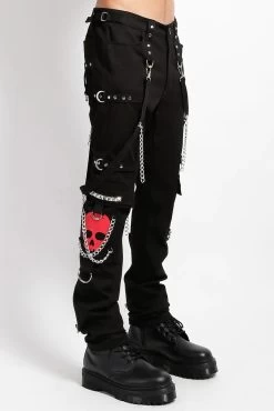 Tripp NYC Skull Bondage Pants [Black/Red Skulls] -Alchemy Store IS7118M BLKRED S cacc9a2b dfe1 4