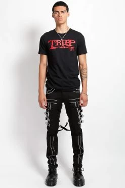 Tripp NYC Punk Parade Pants [Black/White] -Alchemy Store IS7120M BLKWHT FULL 1000x 2c46d784 70ce 4e71 ada1 fa92bb7900f2
