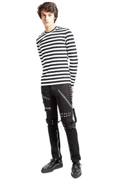 Tripp Studded Bondage Pants [Black] -Alchemy Store IS7329M BLK FL2 1 1622x 9dfd04e8 0a9f 41ba b46d 79c07a182349