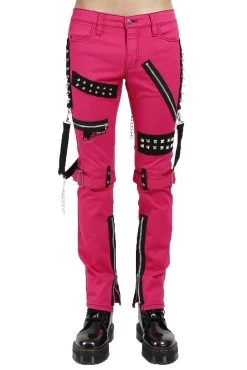 Tripp Studded Bondage Pants [Pink]
