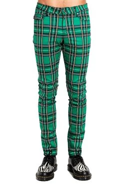 Tripp Rocker Jeans [Green Plaid]