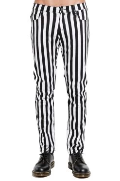 Tripp NYC Medium Stripe Rocker Jeans [Black/White]