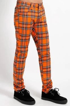 Tripp NYC Rocker Jeans [Orange Plaid] -Alchemy Store IS7374P ORGPLD S 1000x 01790967 2d58 48d8 918b 08fbd4f57da9