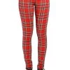 Tripp NYC High Waist T-Back Jeans [RED PLAID] -Alchemy Store IS9260P REDPLD F a64b00be 0ff4 4 1
