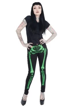 Skeleton Jeans [Unisex] [Green Bone]