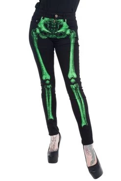 Skeleton Jeans [Unisex] [Green Bone] -Alchemy Store JSLG 5copy
