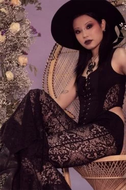 Spectral Lure Bell Bottoms 13 Spectral Lure Bell Bottoms -Alchemy Store Lace Leggings