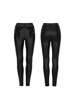 Liquid Lace Wet Look Leggings 14 Liquid Lace Wet Look Leggings -Alchemy Store Leggings Leather Plus Size