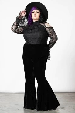 Marisol Velvet Bell Bottoms -Alchemy Store MARISOL VELVET BELL BOTTOM PLUS W G x1600copy