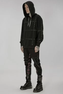 Metalhead Hoodie 16 Metalhead Hoodie -Alchemy Store Mens Black Gothic Oversized Hoodie