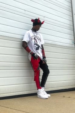 Tripp NYC Split Leg Bondage Pants [Black/Red] -Alchemy Store NYCPants 819afcb1 08e4 4b28 b6d4 be1616d442b8