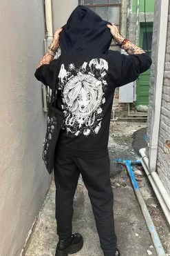 Fortune Teller Hoodie [Zipper Or Pullover] -Alchemy Store Occult Goth Matching Joggers Set