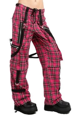 Tripp NYC Strap To Strap Pants [PINK PLAID] -Alchemy Store PL7272 PINKPLD S 1000x a1840915 3d6f 4939 97ec c2b27734dee1