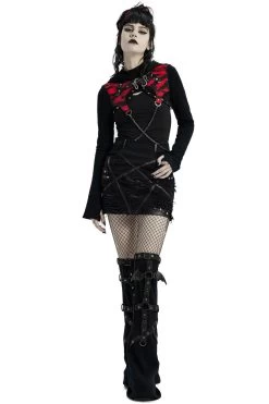 Little Black Raincloud Mini Skirt -Alchemy Store Pagan Goth Skirt