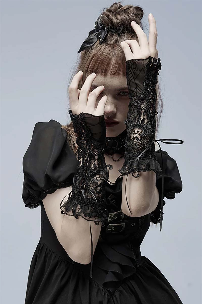 Spider Byte Goth Gloves 4 Spider Byte Goth Gloves - Image 2