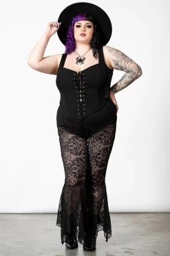 Spectral Lure Bell Bottoms 12 Spectral Lure Bell Bottoms -Alchemy Store SPECTURAL LURE LACE BOTTOMS PLUS