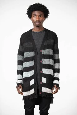 Stripe Of Evil Cardigan [UNISEX] -Alchemy Store STRIPE OF EVIL CARDIGAN M E x160 02975cf8 63a8 4fd0 b4f1 7473466b822d