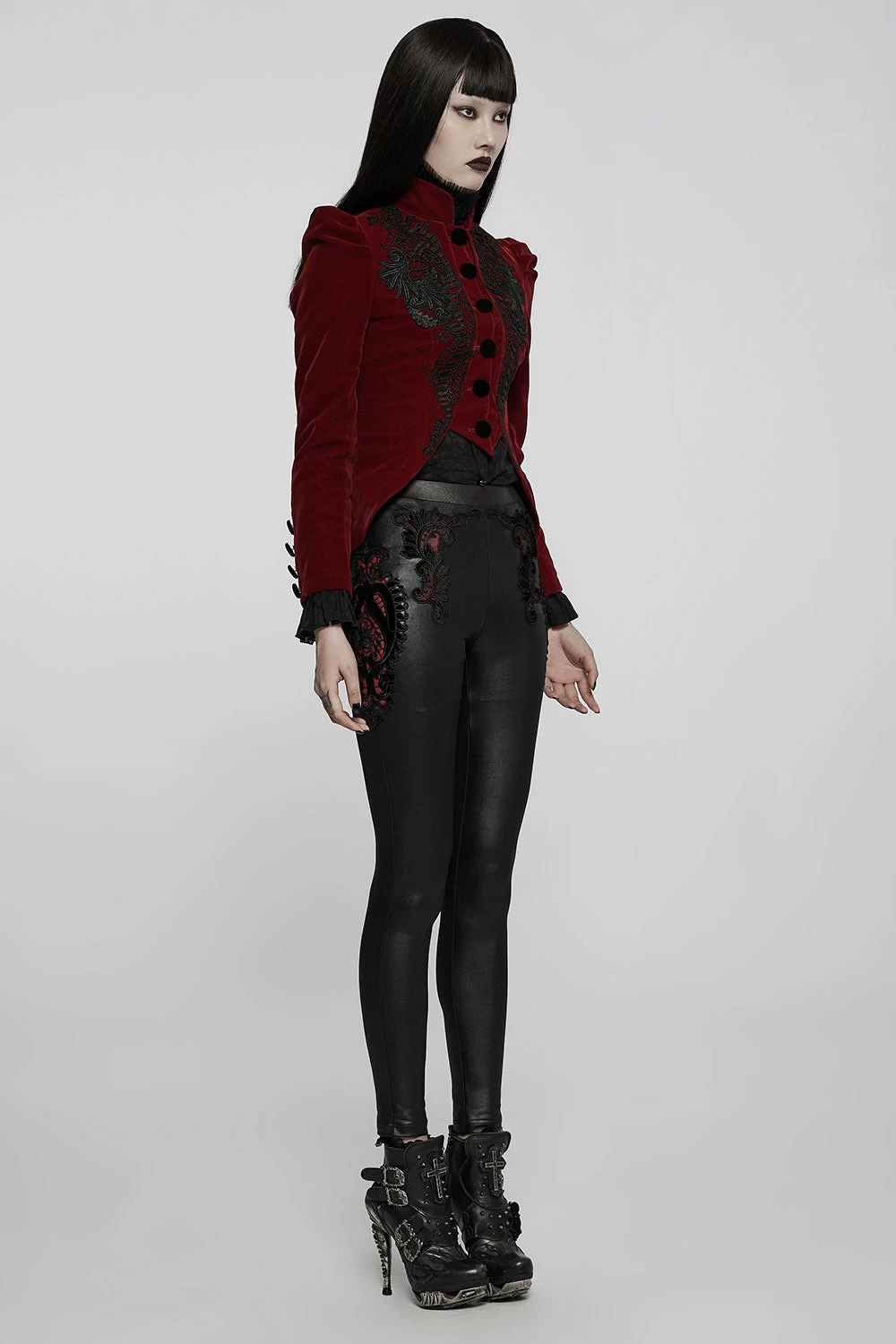 Liquid Lace Wet Look Leggings 4 Liquid Lace Wet Look Leggings - Image 2