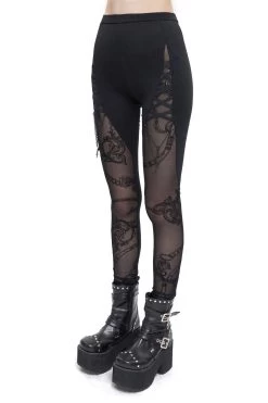 Victorian Charms Cut-Out Leggings