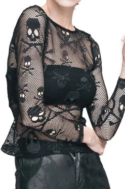 Skull Sorcerer Top -Alchemy Store Skull SHirt