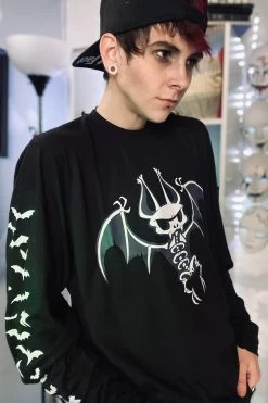 Batty Bones Tee [Multiple Styles Available] -Alchemy Store Spooky Bat T Shirt