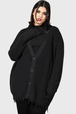 The Antisocials Cardigan [UNISEX] -Alchemy Store THE ANTISOCIALS goth CARDIGAN PLUS W