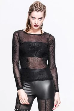 Spiderweb Fishnet Top