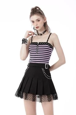 Punk Violets Striped Tank Top
