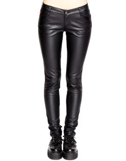Tripp NYC Ladies Deville Pleather Faux Leather Jeans