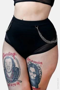 Venom Chain High Waisted Bikini Bottoms