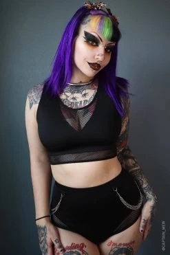 Venom Chain High Waisted Bikini Bottoms -Alchemy Store Venom chaini bikini Top 800x1200 1