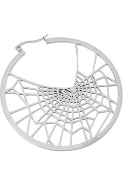Vicious Web Hoop Earrings -Alchemy Store ViciousWebHoopEarrings D