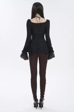 Romantic Goth Ruffles Top -Alchemy Store Victorian Blouse