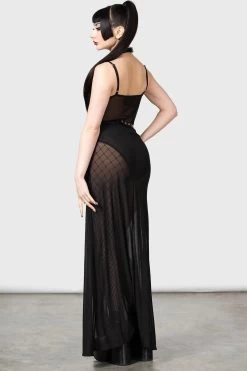 Venemous Magdelana Maxi Skirt -Alchemy Store Womens Emo Maxi Skirt