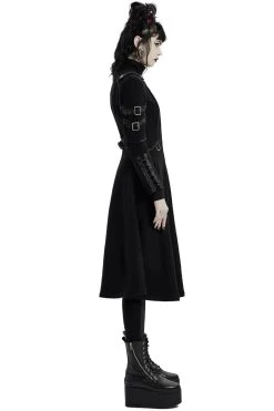 Midnight Militia Gothic Coat [BLACK] -Alchemy Store Womens Military Gothic Outerwear