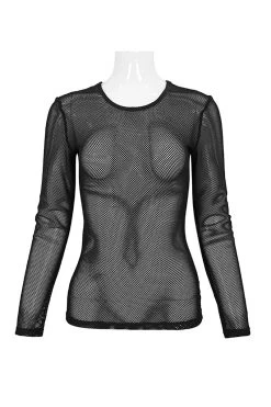 Morbidity Mesh Top [UNISEX] -Alchemy Store Womens Netted Tee
