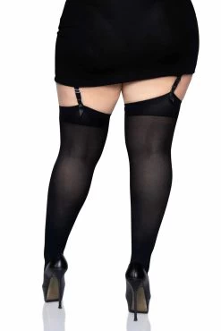 LEG AVENUE Shadowcaster Knee High Socks [PLUS SIZE] -Alchemy Store Womens Plus Size Goth Tights