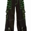 Tripp Electro Pants [Black/Green] -Alchemy Store af7654m blkgrn f