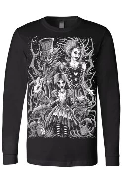 Malice In Wonderland Tee [Multiple Styles Available] -Alchemy Store alice in wonderland longsleeve tshirt