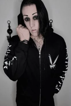 Vampire Castle Hoodie W/ Bat Sleeves [BLACK/WHITE] -Alchemy Store batsleevescreeper ce44d838 b384 4a11 98e5 da295e05bf86