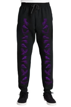 Nevermore Raven Joggers [PURPLE]