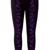 Nevermore Raven Leggings [PURPLE] -Alchemy Store crow leggings purple