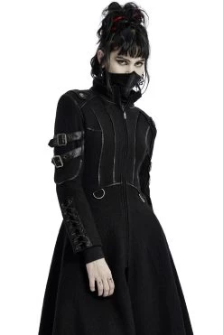 Midnight Militia Gothic Coat [BLACK] -Alchemy Store cruella de ville coat