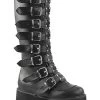 Queen Of The DAMNED-318 Boots [Black Vegan Leather] -Alchemy Store damned 318 bvl grande a1304254 6b8f 4e1c 927f d8d966f6f4fc
