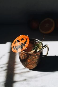 Spooky Cocktail Umbrellas [PUMPKIN] -Alchemy Store emo wedding ideas